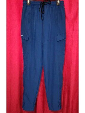 Manfinity Men's Pants Joggers Side Zips Pockets Blue Size Medium
